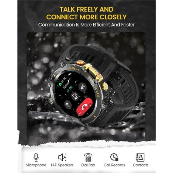 Military Smart Watch for Men, Tactical Waterproof...